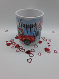 'Truck Load of Luv' Valentine's Day Sublimation Mug Wrap Transfer